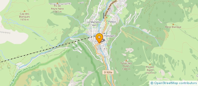 localisation de l'entreprise INDIVISION HAICAGUERRE ET GARCIA  CAUTERETS