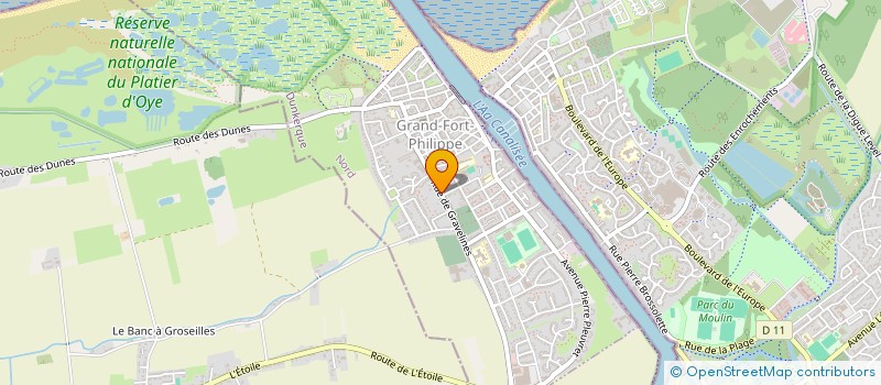 localisation de l'entreprise INDIVISION HANNON CRETON  GRAND-FORT-PHILIPPE