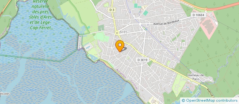 localisation de l'entreprise INDIVISION HARPE  ARES