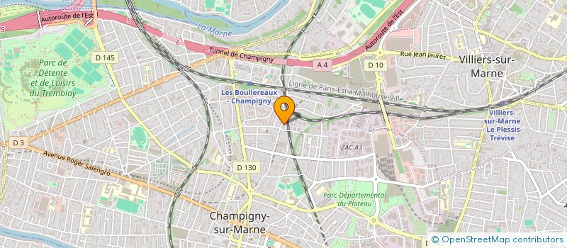 localisation de l'entreprise INDIVISION HASSOUNI DESTAEBEL  CHAMPIGNY-SUR-MARNE