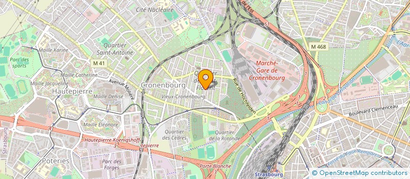 localisation de l'entreprise INDIVISION HEITZ WENCKER à STRASBOURG