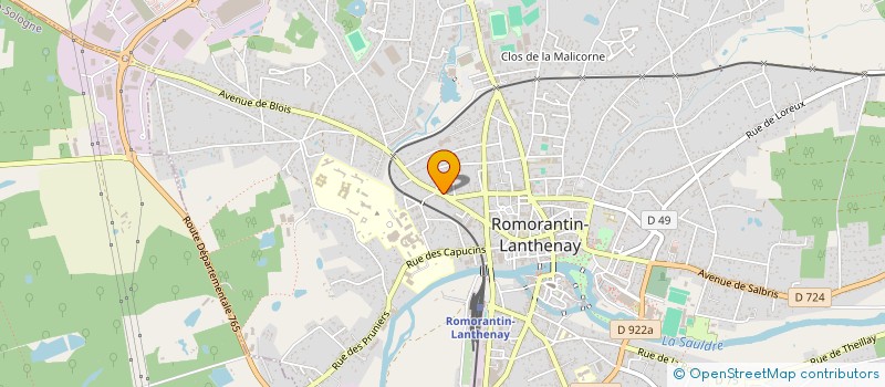 localisation de l'entreprise INDIVISION HELIERES-BOCHATON  ROMORANTIN-LANTHENAY