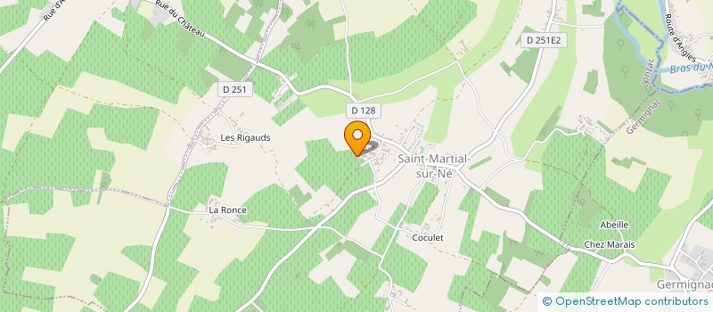 localisation de l'entreprise INDIVISION HELIS ANDRE JEAN CLAUDE  SAINT-MARTIAL-SUR-NE