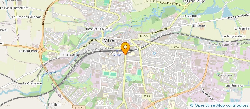localisation de l'entreprise INDIVISION HELLEUX  VITRE