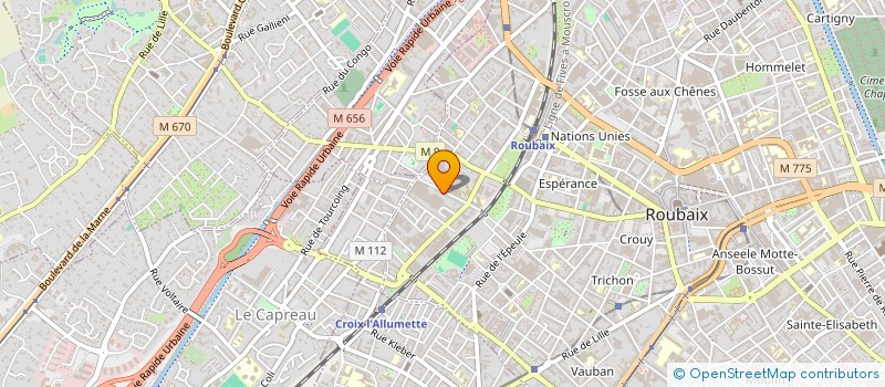 localisation de l'entreprise INDIVISION HENNO BENOIT ET COURTIN PAULINE  ROUBAIX