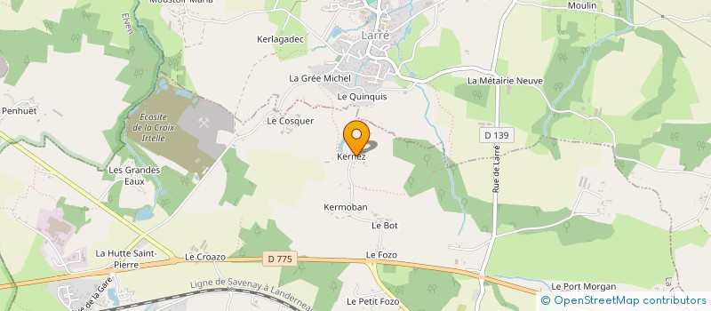 localisation de l'entreprise INDIVISION HENOCQ ALEXANDRA ET SIDONIE  LA VRAIE-CROIX