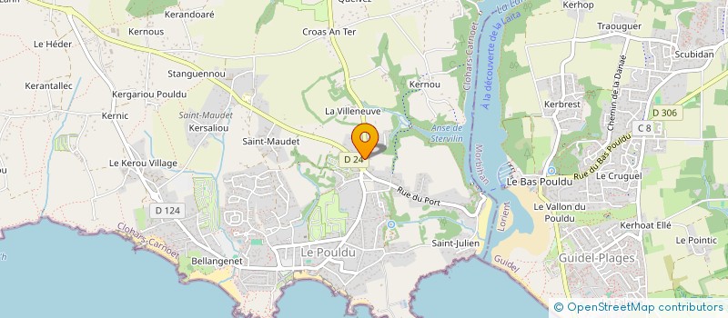 localisation de l'entreprise INDIVISION HENRIO-LHOMMEAU  CLOHARS-CARNOET