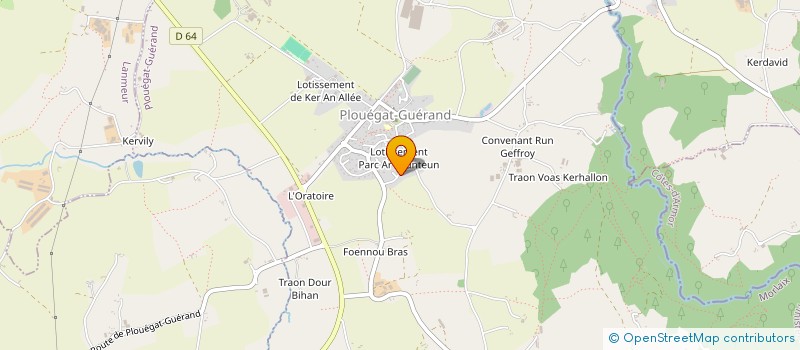 localisation de l'entreprise INDIVISION HENRIONNET ET LE ROY  PLOUEGAT-GUERAND