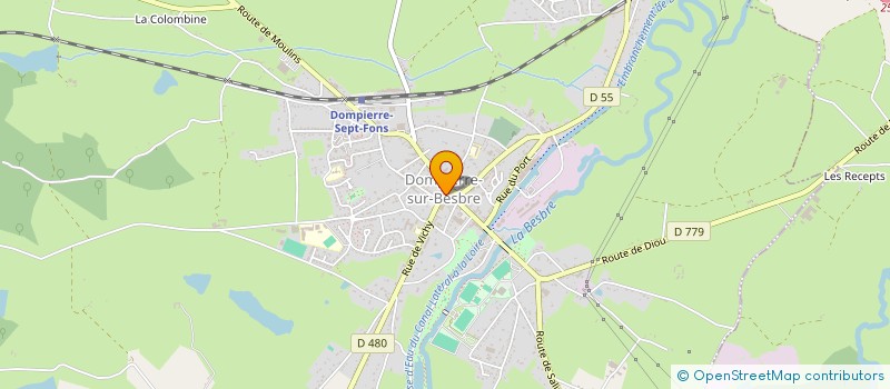 localisation de l'entreprise INDIVISION HENRY  DOMPIERRE-SUR-BESBRE