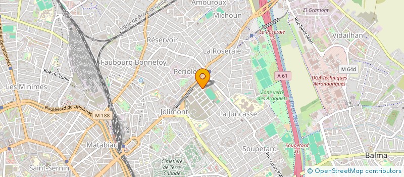 localisation de l'entreprise INDIVISION HENRY / BRONK DAMIEN ET MALAURIE à TOULOUSE