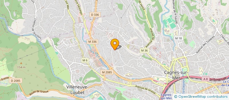 localisation de l'entreprise INDIVISION HENRY GABRIEL ET BENOIT  CAGNES-SUR-MER