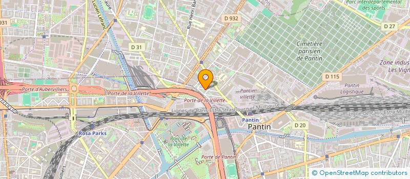 localisation de l'entreprise INDIVISION HERMET  PANTIN