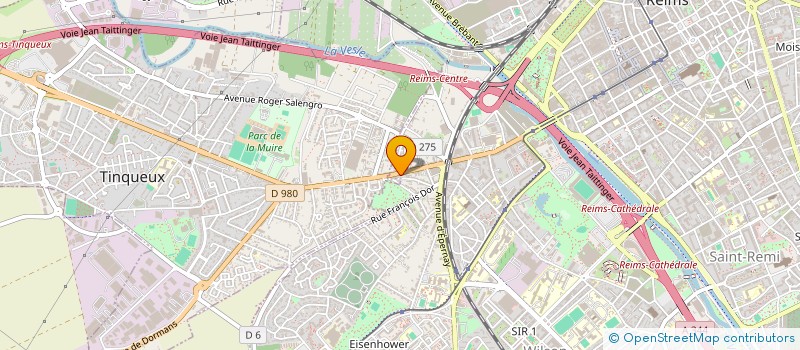 localisation de l'entreprise INDIVISION HERNU AVE  REIMS