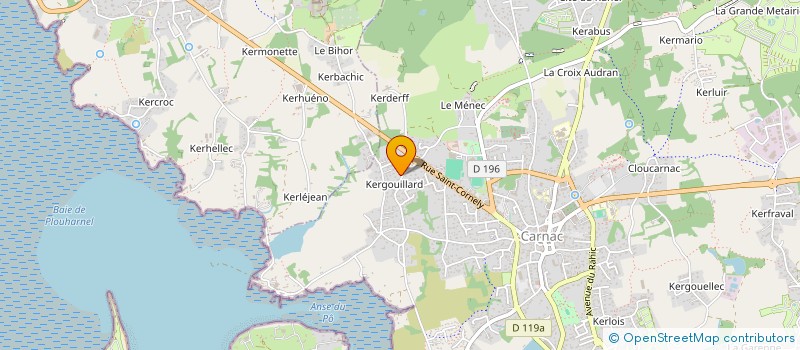 localisation de l'entreprise INDIVISION HERVE CARNAC  CARNAC