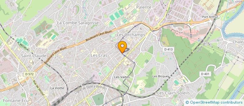 localisation de l'entreprise INDIVISION HERVE, LAURENT ET NOEL AYMONIN  BESANCON