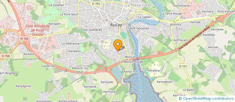 localisation de l'entreprise INDIVISION HERVE YVES ET CLAUDINE  AURAY