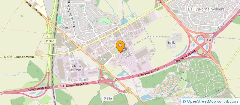 localisation de l'entreprise INDIVISION HESLING  BAILLY-ROMAINVILLIERS