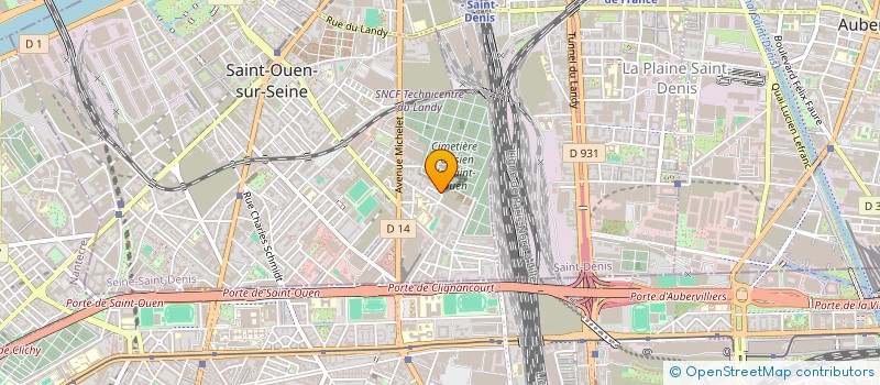 localisation de l'entreprise INDIVISION HEYRAUD WESNER  SAINT-OUEN-SUR-SEINE