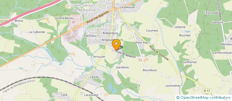 localisation de l'entreprise INDIVISION HIRIGOYEN MEZOS  ST-VINCENT-DE-TYROSSE