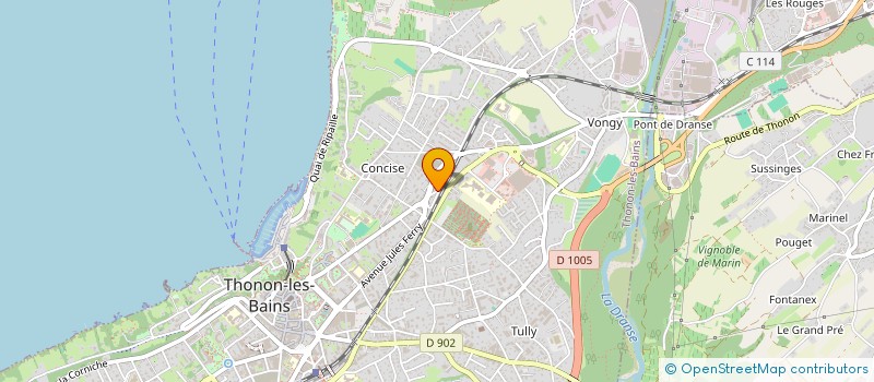 localisation de l'entreprise INDIVISION HO à THONON-LES-BAINS