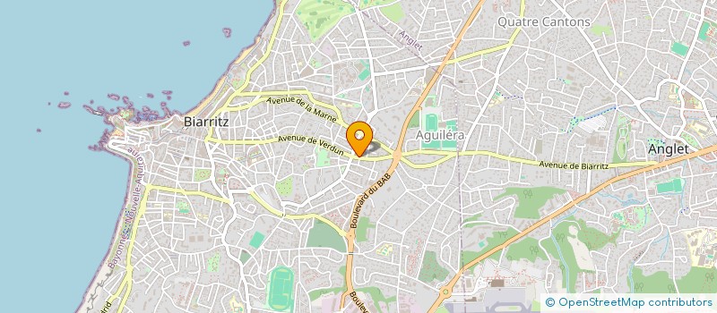 localisation de l'entreprise INDIVISION HONLET/DUCOURAU  BIARRITZ