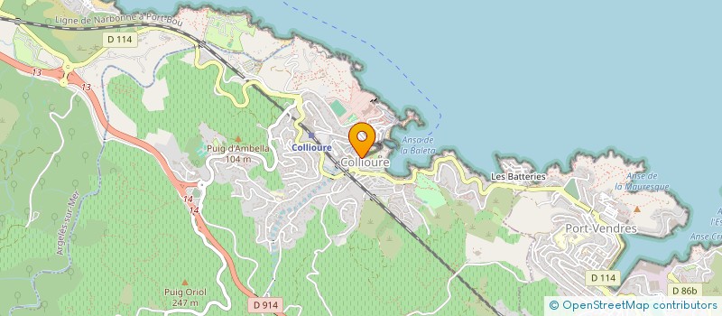 localisation de l'entreprise INDIVISION HOSTALRICH CHRISTIAN ET ANDRE  COLLIOURE
