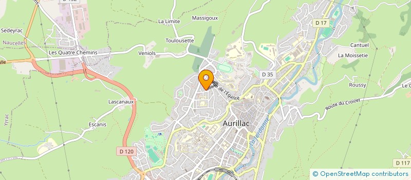 localisation de l'entreprise INDIVISION HOSTIER à AURILLAC