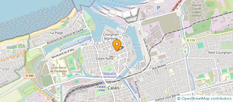 localisation de l'entreprise INDIVISION HOUDET-LAUZIER  CALAIS