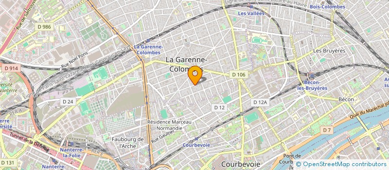 localisation de l'entreprise INDIVISION HOUEE à LA GARENNE-COLOMBES