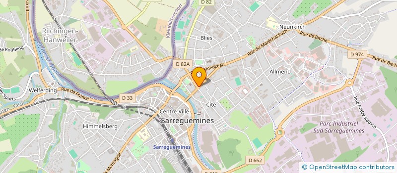 localisation de l'entreprise INDIVISION HOUTH ET MEYER à SARREGUEMINES