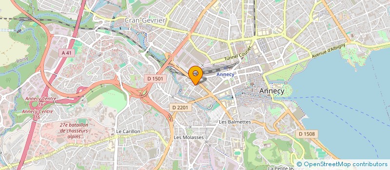 localisation de l'entreprise INDIVISION HOUTIN NICOLAS ET BENARD JULIE à ANNECY