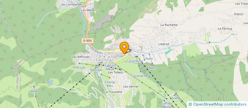 localisation de l'entreprise INDIVISION HUBERT ET VERONIQUE  LA CLUSAZ