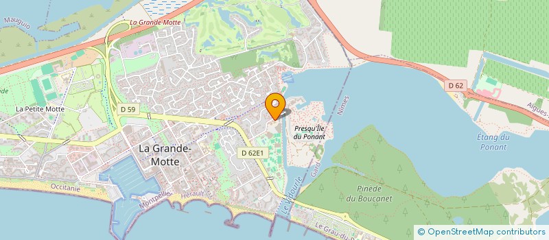 localisation de l'entreprise INDIVISION HUBERT ZIROLI  LA GRANDE-MOTTE