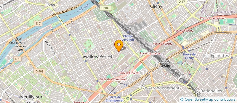 localisation de l'entreprise INDIVISION HUCHE à LEVALLOIS-PERRET