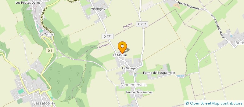 localisation de l'entreprise INDIVISION HUCHET-GIRARD  VINNEMERVILLE