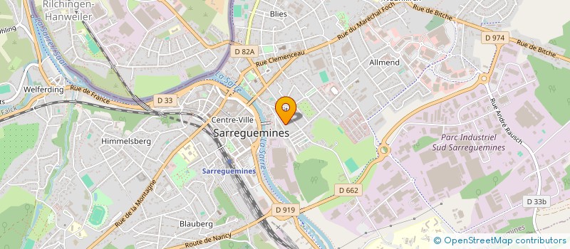 localisation de l'entreprise INDIVISION HUCHON  SARREGUEMINES