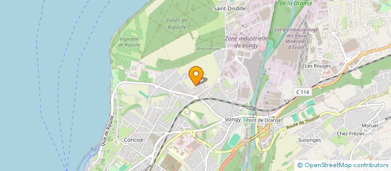localisation de l'entreprise INDIVISION HUDRY à THONON-LES-BAINS