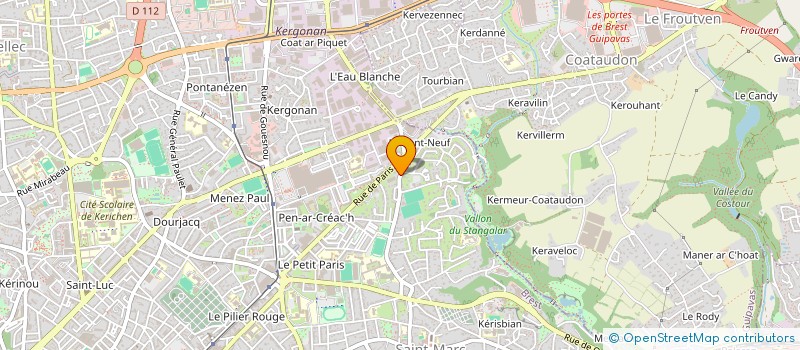 localisation de l'entreprise INDIVISION HUET FLAVIEN ET GRALL PAULINE à BREST