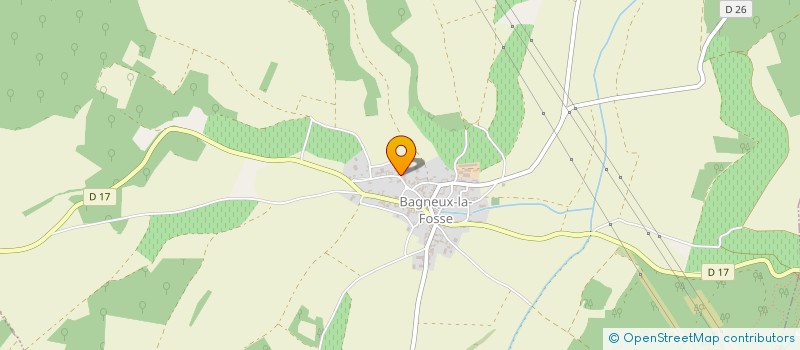 localisation de l'entreprise INDIVISION HUGEROT MARIE THERESE à BAGNEUX-LA-FOSSE