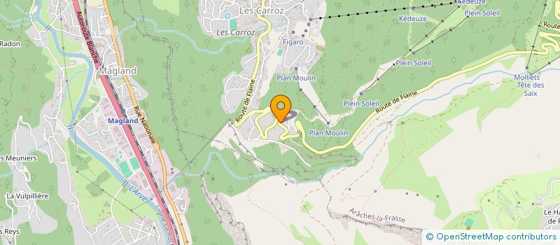 localisation de l'entreprise INDIVISION HUGHES ANDREW ET JANE  ARACHES-LA-FRASSE