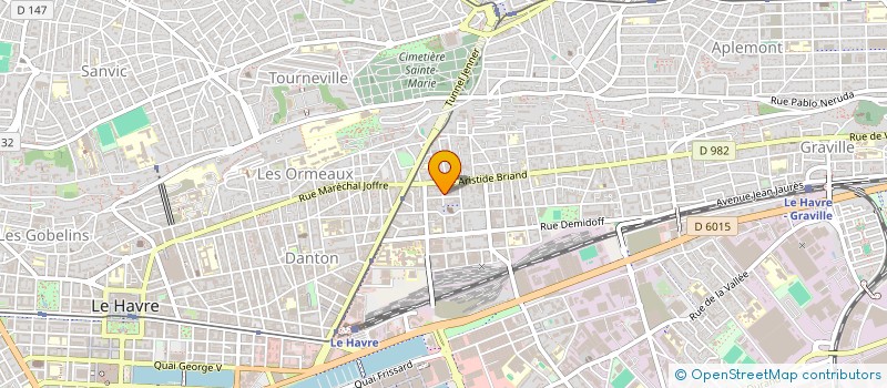 localisation de l'entreprise INDIVISION HUGNOT PAUL ET GUALDONI ANAKIM  LE HAVRE