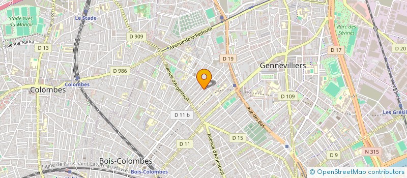 localisation de l'entreprise INDIVISION HUICHARD TOGNARELLI à ASNIERES-SUR-SEINE