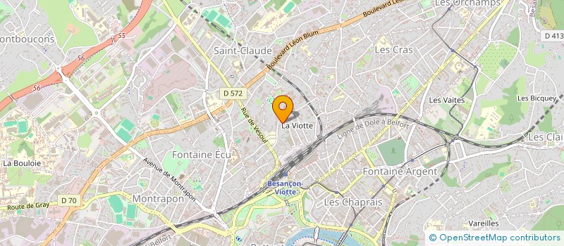 localisation de l'entreprise INDIVISION HUMBERT - MILANOVIC  BESANCON