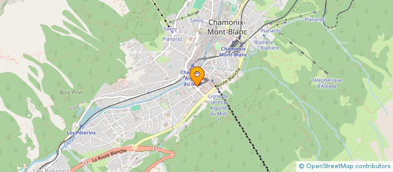 localisation de l'entreprise INDIVISION HUMMEL  CHAMONIX-MONT-BLANC