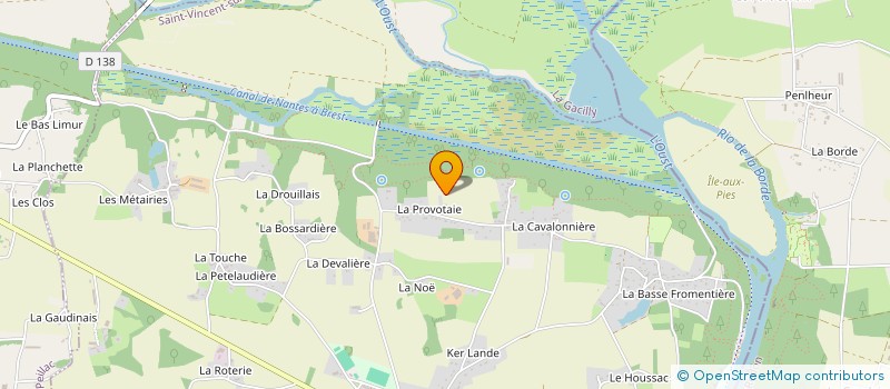 localisation de l'entreprise INDIVISION HUNAULT LAMBLA  SAINT-VINCENT-SUR-OUST