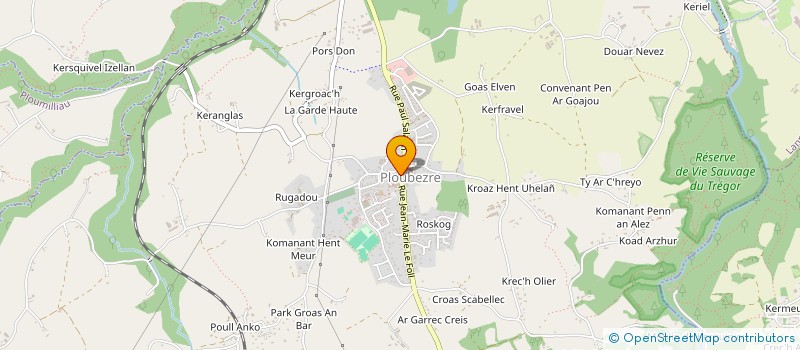 localisation de l'entreprise INDIVISION HUON  PLOUBEZRE