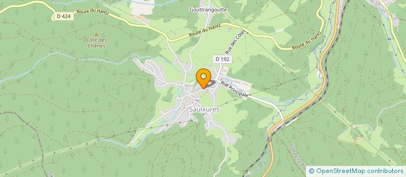 localisation de l'entreprise INDIVISION HUSSON  SAULXURES