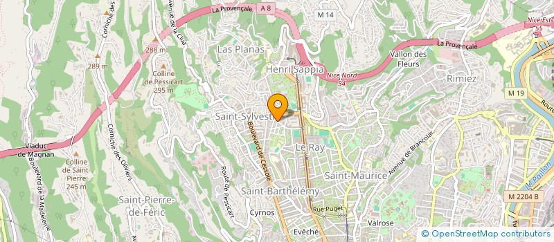 localisation de l'entreprise INDIVISION HUVEY MALTY à NICE