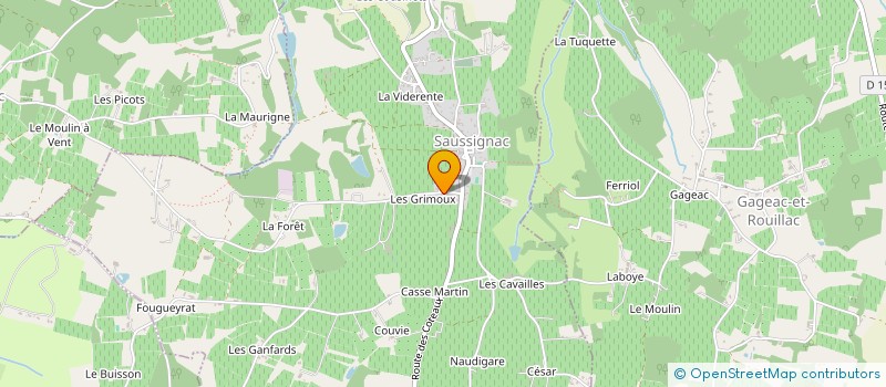 localisation de l'entreprise INDIVISION IDIART  SAUSSIGNAC