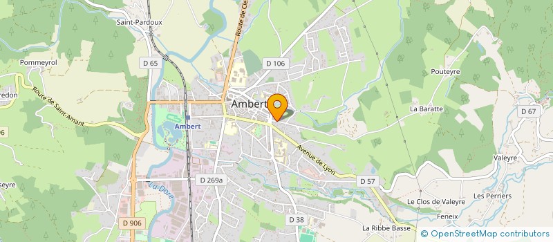 localisation de l'entreprise INDIVISION IMMEUBLE PORTE  AMBERT